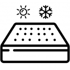 Oboustranná matrace pro letní i zimní období
