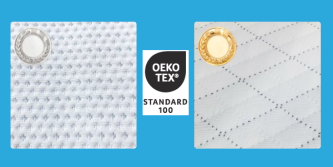 Potahy matrací s nejvyšším certifikátem OEKO-TEX® 100