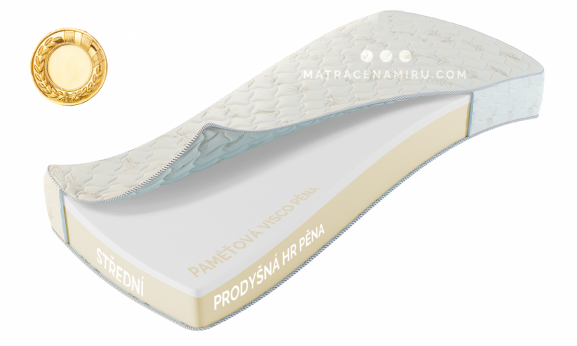 Matrace Gold s potahem Cincinnati - Délka matrace: 200 cm - nejčastější, Šířka matrace: 85 cm, Výška matrace - by měla přesahovat rám postele alespoň o 5 cm.: 24 cm